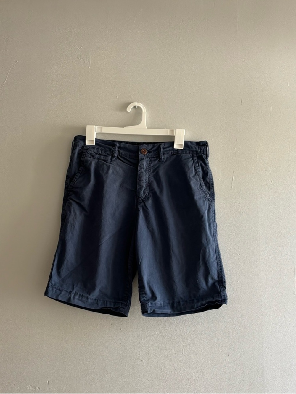 American Eagle Men's Casual Chino Shorts Blue Next Level Flex Size 30 Classic